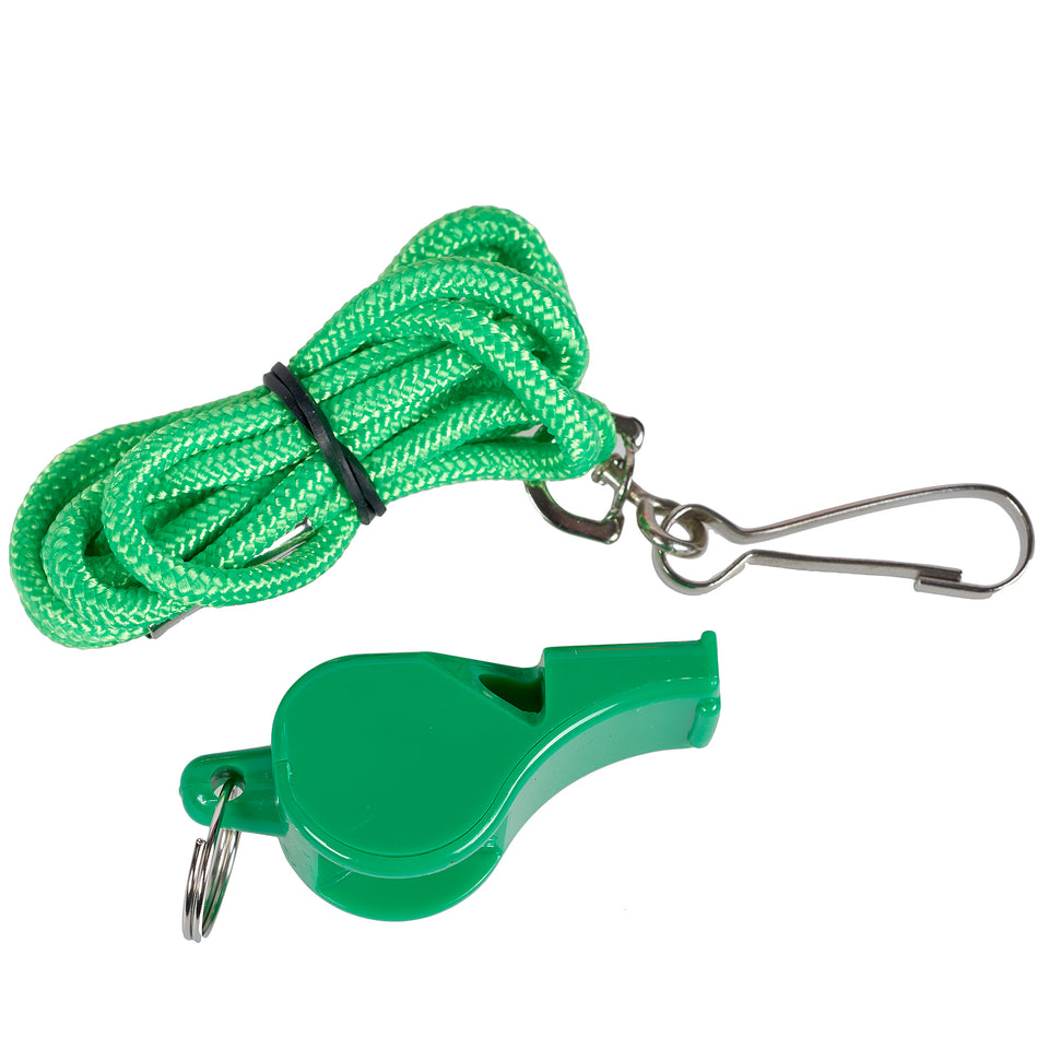 Plastic Pea-less Whistle (with Lanyard)