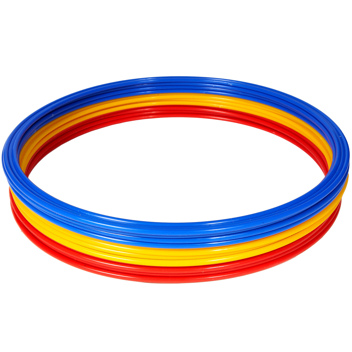 Kids Speed Rings Set - 10 Colorful Plastic Rings With Buckles For Outdoor Play