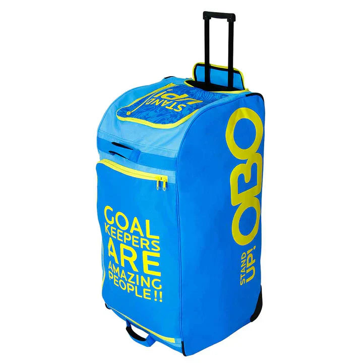 Goalie Bag - OBO Stand-Up Deluxe Wheelie Bag - Blue